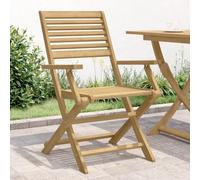 BOWEKAM Home & Garden - Sedie da giardino pieghevoli in legno massello di acacia, 2 pezzi, 54,5 x 61,5 x 86,5 cm