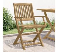 BOWEKAM Home & Garden - Sedie da giardino pieghevoli in legno massello di acacia, 4 pezzi, 57,5 x 54,5 x 90 cm