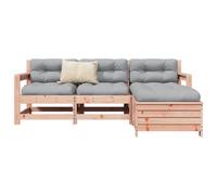 BOWEKAM Home & Garden - Set di 4 divani da giardino in legno massello di abete Douglas