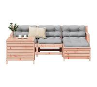 BOWEKAM Home & Garden - Set di 5 divani da giardino in legno massello di abete Douglas