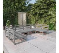 BOWEKAM Home & Garden Set di 6 mobili da giardino in legno massello di pino