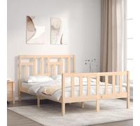 BOWEKAM Home & Garden - Struttura letto senza materasso, 120 x 200 cm, in legno massello di pino