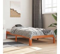 BOWEKAM Home & Garden - Struttura letto senza materasso, 90 x 200 cm, in legno massello di pino, colore: Marrone