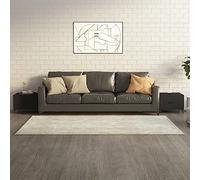 BOWEKAM Home & Garden - Tavolino da salotto con gambe in metallo, 2 pezzi, 50 x 50 x 40 cm, colore: Nero