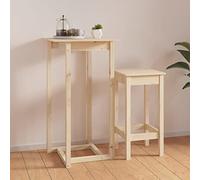 BOWEKAM Home & Garden-Tavolo Bar 60x60x110 cm Legno Massello Pino-Mobili Scelta