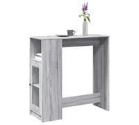 BOWEKAM Home & Garden-Tavolo Bar con Rastrelliere Grigio Sonoma 101x40x103,5 cm Legno Ingegnerizzato Scelta
