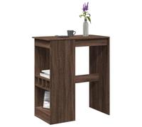 BOWEKAM Home & Garden-Tavolo Bar con Rastrelliere Rovere Marrone 90x47.5x103.5 cm Legno Ingegnerizzato - Scelta