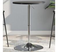 BOWEKAM Home & Garden-Tavolo Bar Nero 50x50x90 cm Legno Ingegnerizzato e Acciaio Cromato - Scelta
