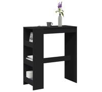 BOWEKAM Home & Garden - Tavolo da bar con scaffali, 90 x 40 x 103,5 cm, in legno ingegnerizzato