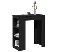 BOWEKAM Home & Garden - Tavolo da bar con scaffali, 95 x 47 x 103,5 cm, in legno ingegnerizzato