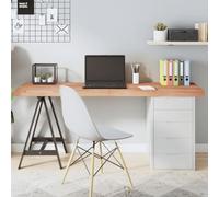BOWEKAM Home & Garden-Tavolo Marrone Chiaro 160x50x(2-6) cm Legno Massello Trattato Rovere - Scelta