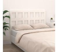 BOWEKAM Home & Garden-Testiera Letto Bianco 145.5x4x100 cm Legno massello Pino Scelta Mobili