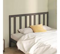 BOWEKAM Home & Garden-Testiera Letto Grigio 141x4x100 cm Legno Massello Pino Scelta Mobili