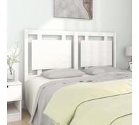 BOWEKAM Home & Garden - Testiera per letto in legno di pino massiccio, 145,5 x 4 x 100 cm, colore: Bianco