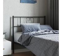 BOWEKAM Home & Garden-Testiera per letto in metallo, nera, 90 cm, scelta