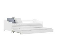 BOWEKAM Letti & Accessori-Letti & Telai-Divano Letto estraibile senza materasso Bianco Pino 90x200 cm