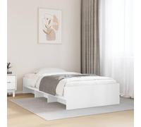 BOWEKAM Letti & Accessori-Letti & Telai-Letto Senza Materasso Bianco 90x190 cm Singolo Legno Ingegnerizzato