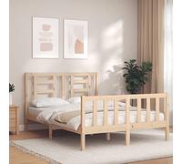 BOWEKAM Letti & Accessori-Letti & Telai letto - Struttura letto senza materasso 140x200 cm in legno massello di pino