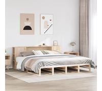 BOWEKAM Letti & Accessori-Letti & Telai-Libreria Letto Senza Materasso 180x200 cm Super King In Legno Massello