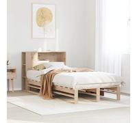 BOWEKAM Letti & Accessori-Letti & Telai-Libreria Letto Senza Materasso 90x200 cm Legno Massello