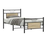 BOWEKAM Letti & Accessori - Letti & Telai - Struttura letto senza materasso Rovere Sonoma 80x200 cm Legno Ingegnerizzato