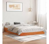 BOWEKAM Letti & Accessori-Letti & Telaio letto - Struttura letto senza materasso cera marrone 120x200 cm legno massello di pino