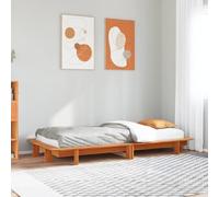 BOWEKAM Letti & Accessori-Letti & Telaio letto - Struttura letto senza materasso cera marrone 90x190 cm singolo legno massello pino
