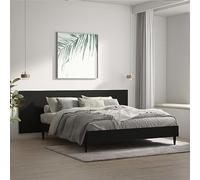 BOWEKAM Letti & Accessori-Testiere e pediere-Testiera da parete Nero 240x1.5x80 cm Legno Ingegnerizzato