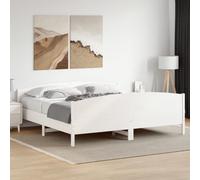 BOWEKAM Letti e accessori - Letti e reti letto - Struttura letto senza materasso bianco 180 x 200 cm Super King in legno massello di pino