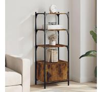 BOWEKAM Libreria e mensole a 3 ripiani in rovere fumé 41x30x109,5 cm legno ingegnerizzato