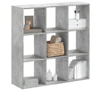 BOWEKAM Libreria Grigio Cemento 102x32x102 cm Legno Ingegnerizzato