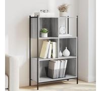 BOWEKAM Libreria Grigio Sonoma 72x28x109 cm Legno Ingegnerizzato