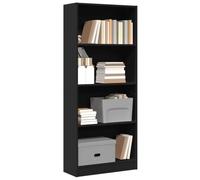 BOWEKAM Libreria Nero 60x24x143 cm Legno Ingegnerizzato