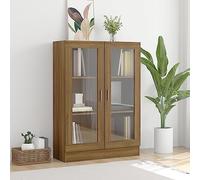 BOWEKAM Librerie e mensole in legno di quercia marrone 82,5 x 30,5 x 115 cm