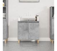 BOWEKAM Mobile Lavello Grigio Cemento 58x33x60 cm Legno Ingegnerizzato