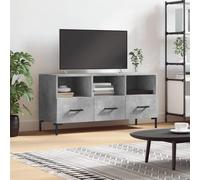 BOWEKAM Mobile TV grigio cemento 102 x 36 x 50 cm Ingegnerizzato Legno Mobili Intrattenimento & Supporti TV