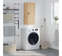 BOWEKAM Mobiletto da parete in rovere Sonoma 34,5 x 34 x 90 cm Ingegnerizzato per mobili e contenitori, buffet e credenze