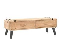 BOWEKAM Mobiletto TV in legno massello di abete 110 x 33 x 35 cm