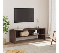 BOWEKAM Mobiletto TV in rovere marrone 120 x 40 x 40 cm in legno ingegnerizzato