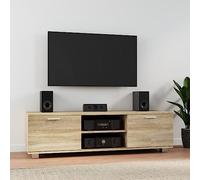 BOWEKAM Mobiletto TV in rovere Sonoma 140 x 40,5 x 35 cm, in legno ingegnerizzato