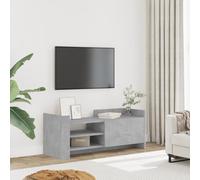 BOWEKAM Mobiletto TV per casa e giardino, 100 x 35 x 40 cm, in legno ingegnerizzato, colore: grigio cemento