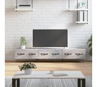 BOWEKAM Mobiletto TV per casa e giardino, 150 x 36 x 30 cm, in legno ingegnerizzato, colore: grigio cemento