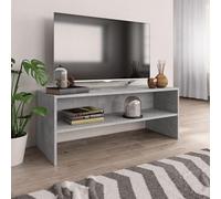 BOWEKAM Mobiletto TV per casa e giardino, grigio cemento, 100 x 40 x 40 cm, in legno ingegnerizzato, a scelta