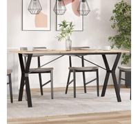 BOWEKAM Mobili,Accessori da tavolo,Gambe del tavolo,Gambe del tavolo da pranzo Y-Frame 140x60x73 cm Acciaio