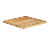 BOWEKAM Mobili,Accessori da tavolo,Piani del tavolo,Piano del tavolo 40x40x2.5 cm Live Edge in legno massello mango
