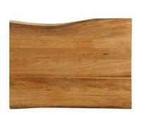 BOWEKAM Mobili,Accessori da tavolo,Piani del tavolo,Piano del tavolo 90x60x2.5 cm Live Edge in legno massello mango