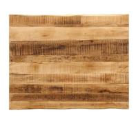 BOWEKAM Mobili,Accessori da tavolo,Piani del tavolo,Piano del tavolo Live Edge 100x80x2.5 cm Legno massello grezzo mango