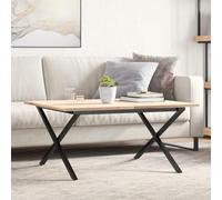 BOWEKAM Mobili,Accessori Tavolo,Gambe del tavolo,Gambe del tavolino X-Frame 80x70x43 cm Acciaio