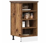 BOWEKAM Mobili,Armadi e stoccaggio,Armadi da cucina,Armadietto inferiore Riga Legno vecchio 40x44.5x81.5 cm Legno ingegnerizzato
