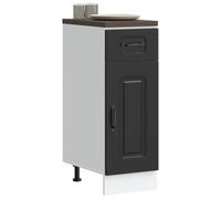 BOWEKAM Mobili,Armadi e stoccaggio,Armadi da cucina,Base da cucina Kalmar Nero Legno Ingegnerizzato